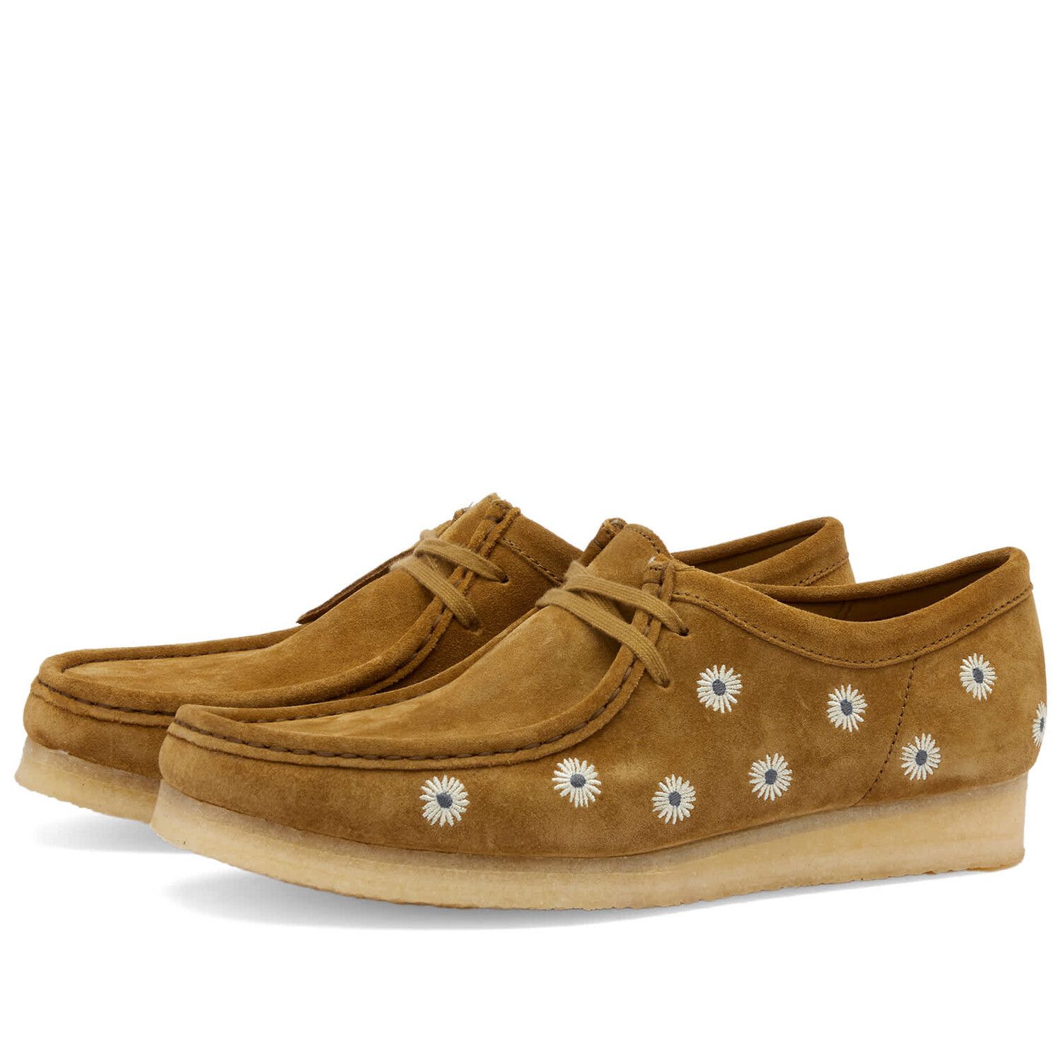 Ботинки Clarks Originals Wallabee, цвет Dark Olive Daisies clarks originals wallabee gore tex зеленый