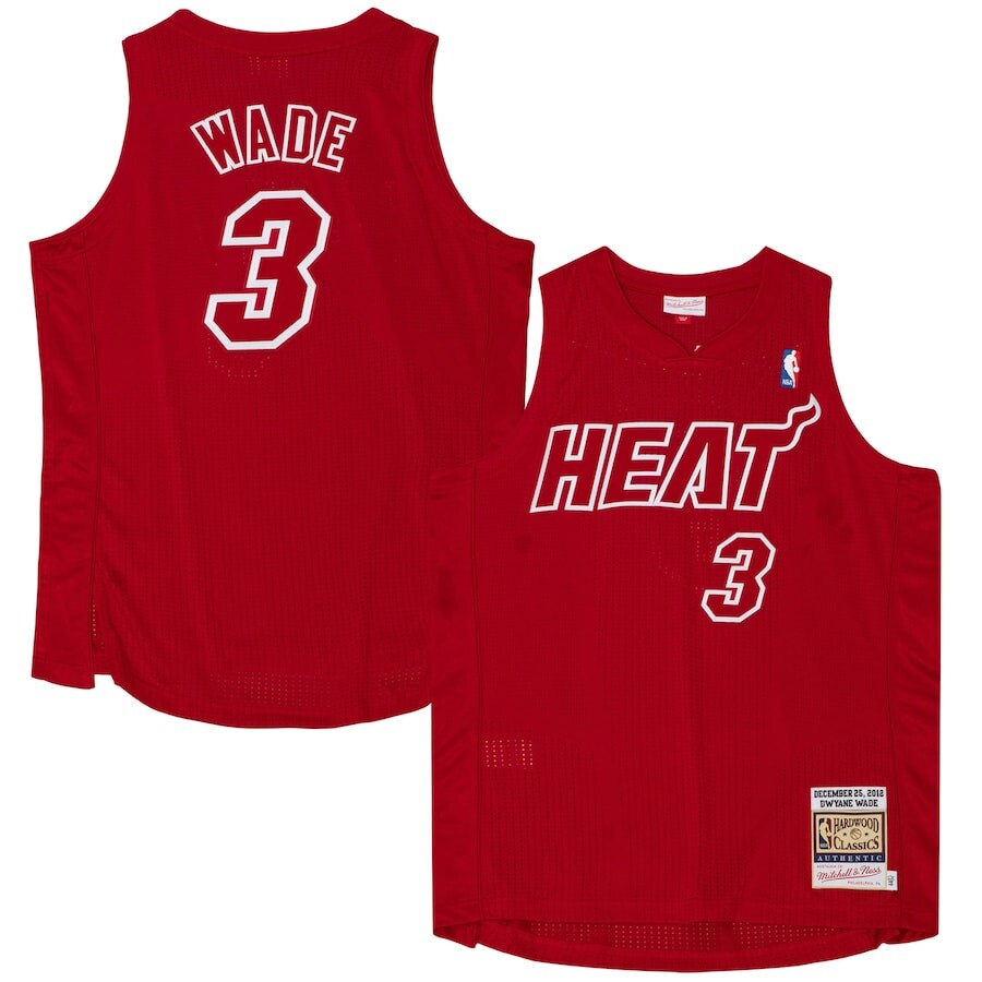 

Джерси Mitchell & Ness Miami Heat, алый