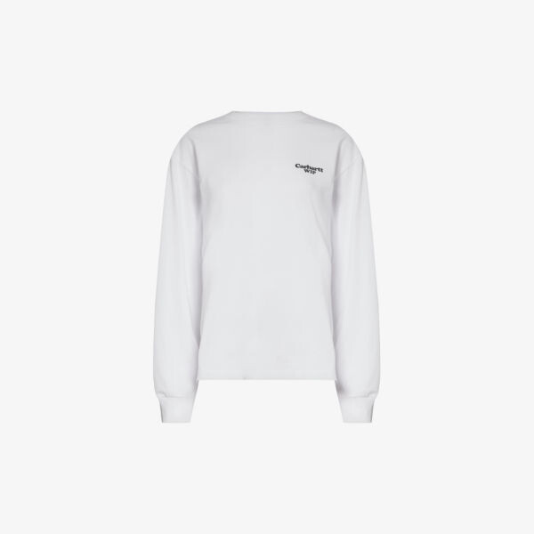 

Хлопковая футболка с фирменным принтом пейсли Carhartt Wip, черный