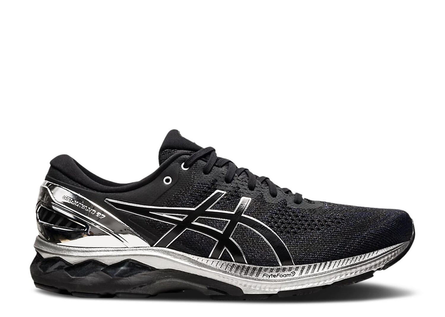 

Кроссовки ASICS Gel Kayano 27 Platinum 'Black Pure Silver', черный