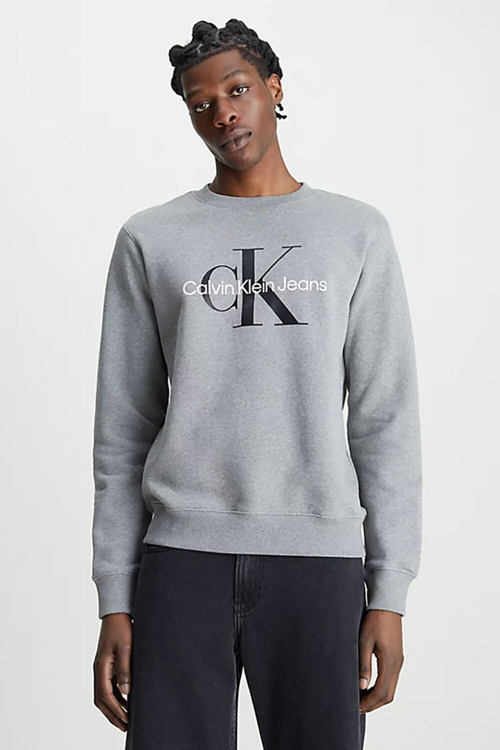

Толстовка - Серый - Классический крой Calvin Klein, серый