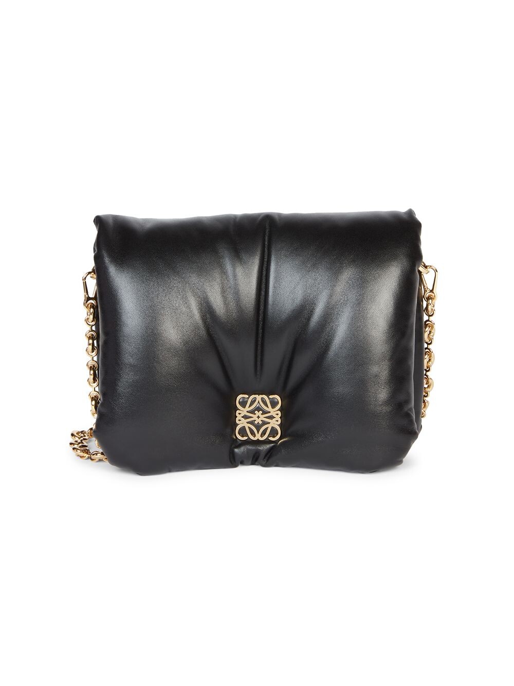 

Мягкая кожаная сумка через плечо Goya Loewe, черный