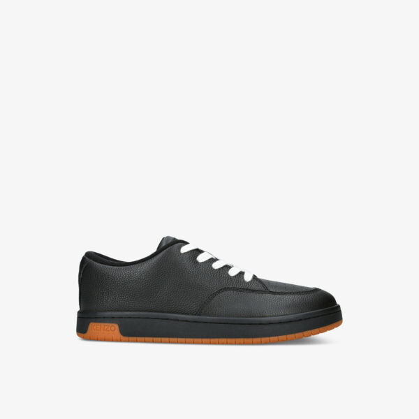 

Кожаные низкие кеды skate low с отстрочкой в тон Kenzo, черный