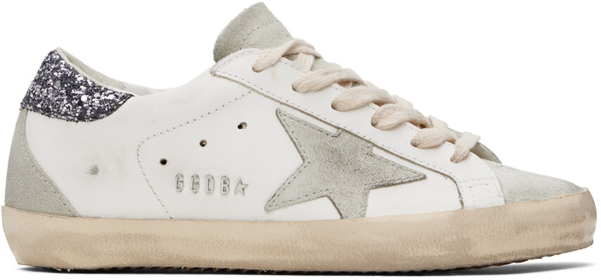 

Бело-серые кроссовки Super-Star Golden Goose, Серый, Бело-серые кроссовки Super-Star Golden Goose