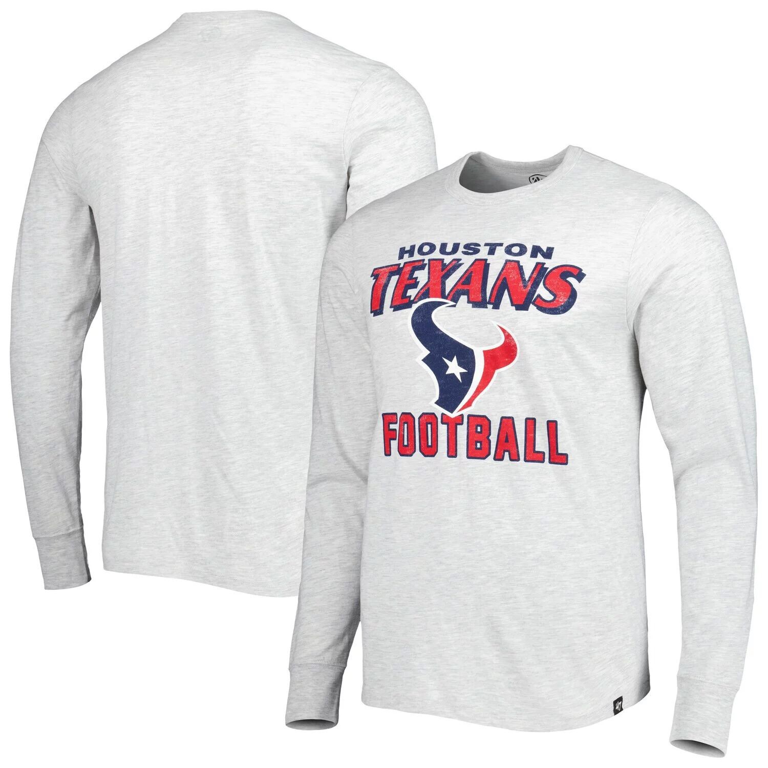 

Мужская серая футболка с длинным рукавом '47 Houston Texans Dozer Franklin, Серый