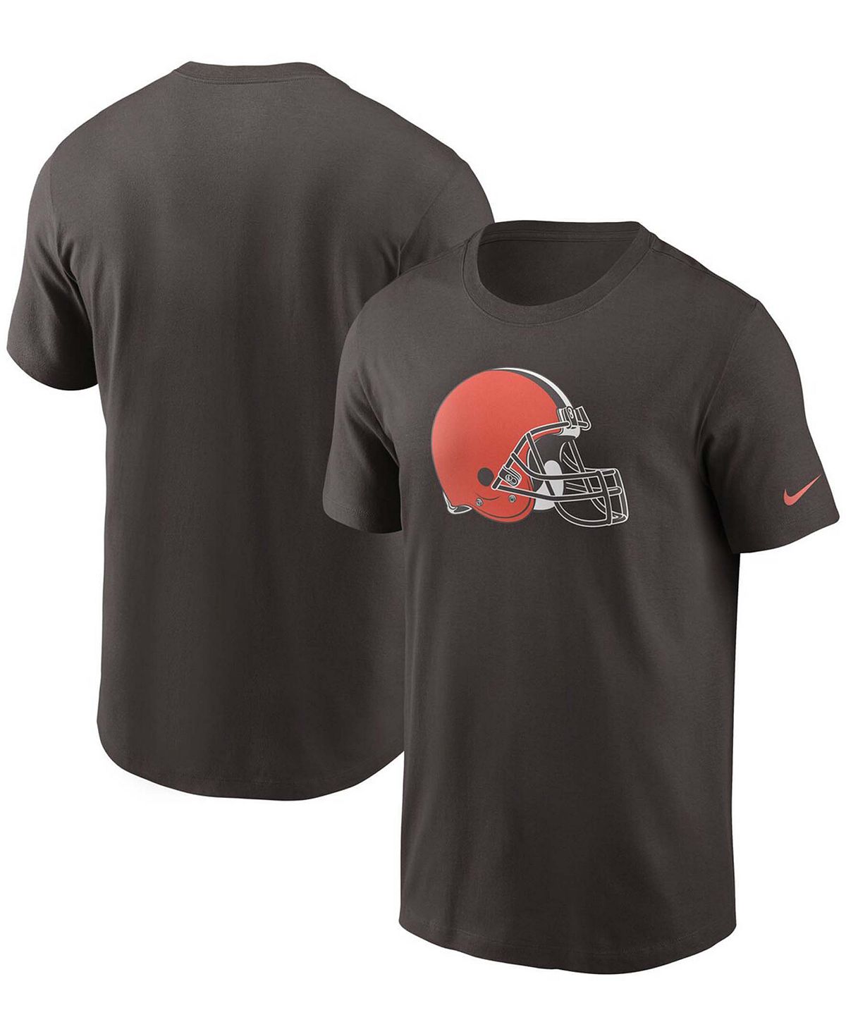 Мужская коричневая футболка с логотипом Cleveland Browns Primary Nike