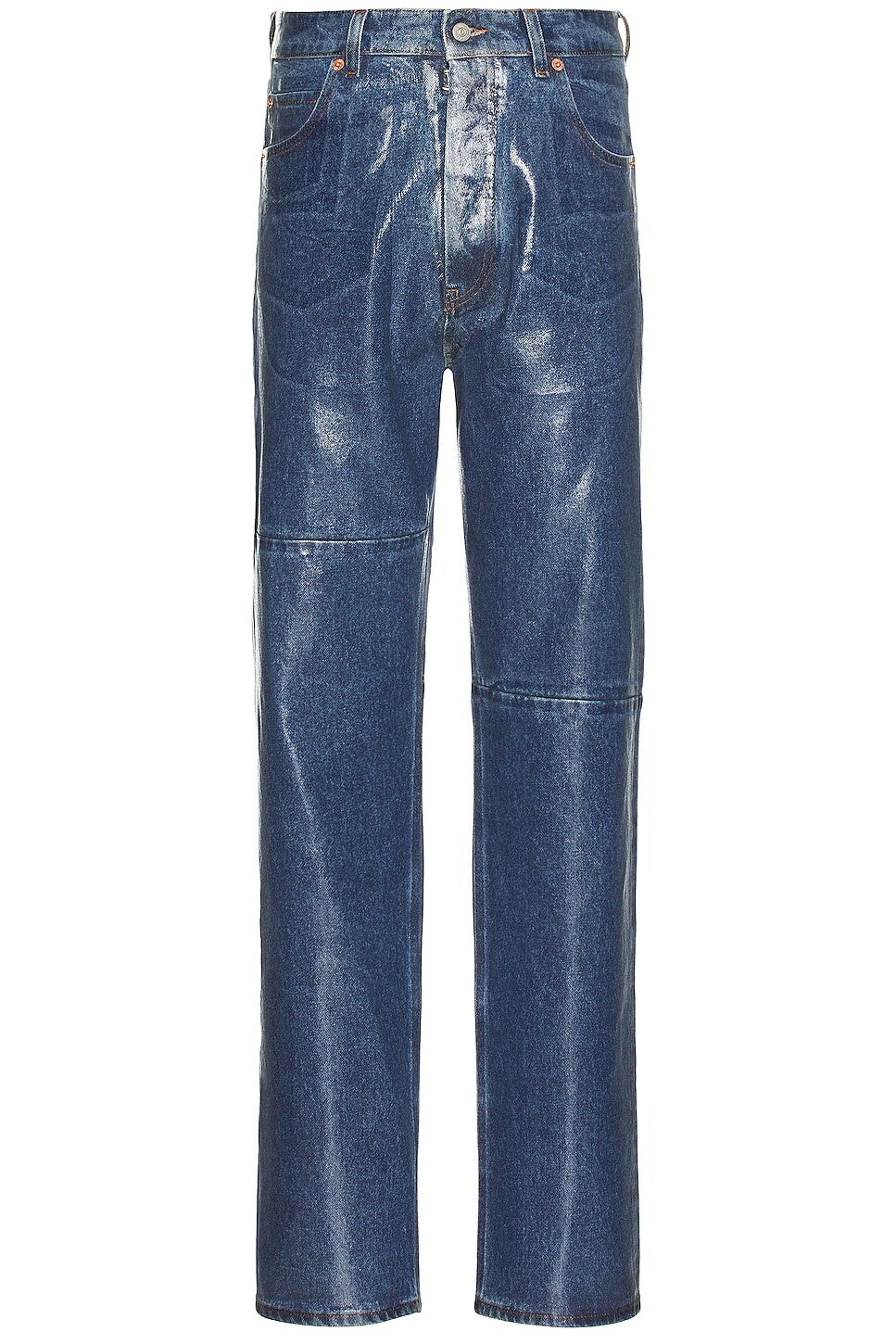 

Джинсы Mm6 Maison Margiela Coated 5 Pocket Denim, цвет Medium Indigo