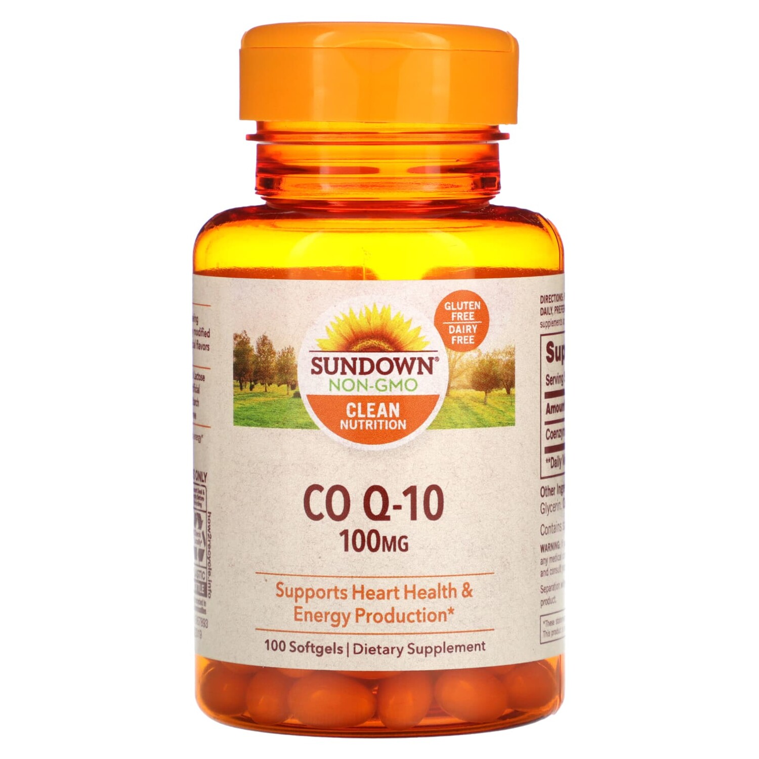 

Co Q-10, 100 мг, 100 мягких таблеток, Sundown Naturals
