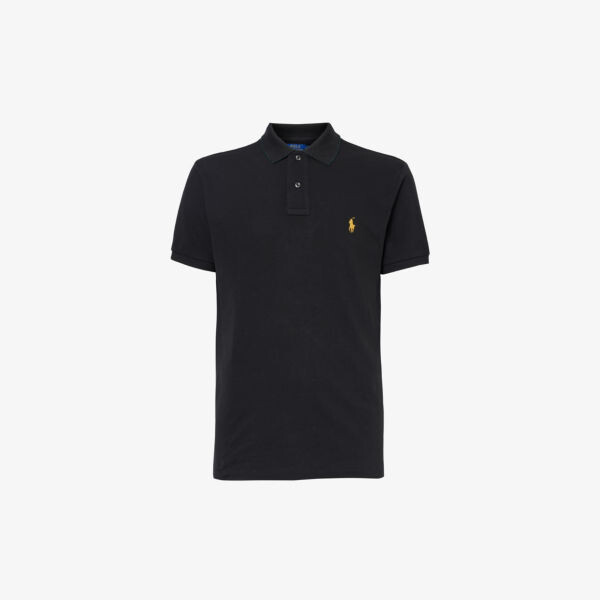 

Рубашка-поло из хлопкового пике с вышитым логотипом Polo Ralph Lauren, черный
