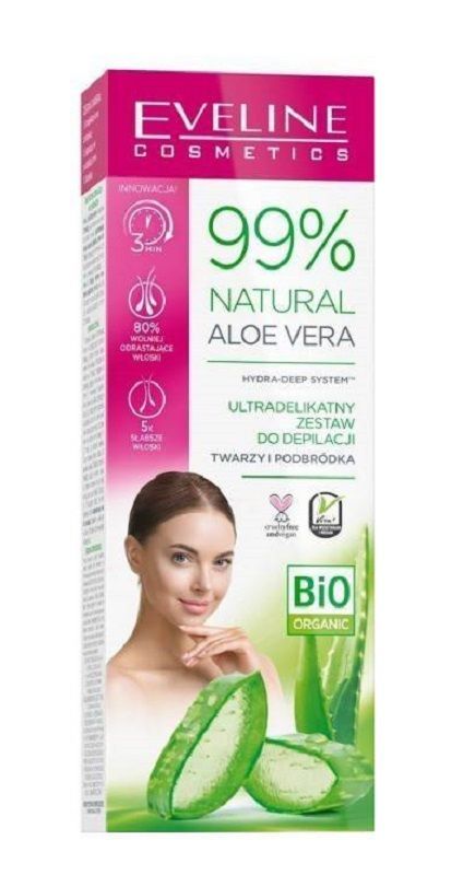 Eveline 99% Natural Aloe Vera крем для депиляции, 20 ml