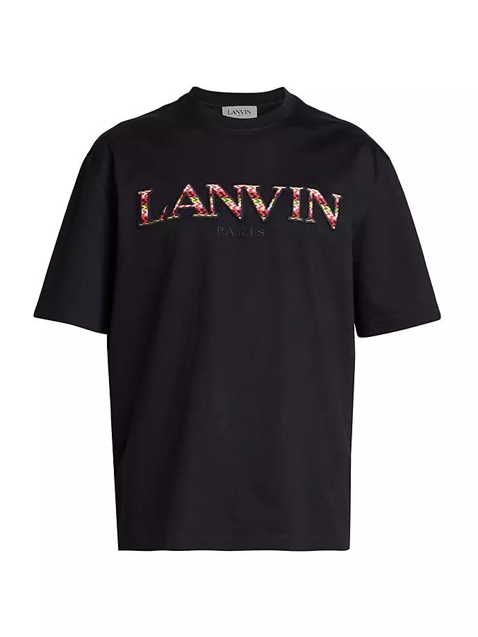 

Классическая футболка с логотипом Lanvin Lanvin, черный