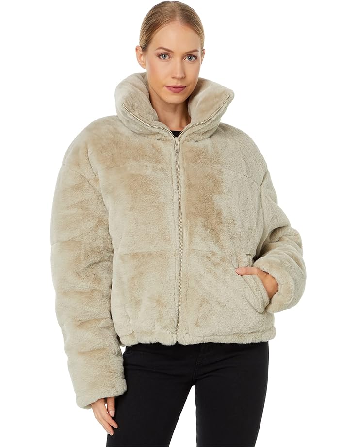 Пальто APPARIS Billie Zip Front Short Faux Fur, цвет Oat