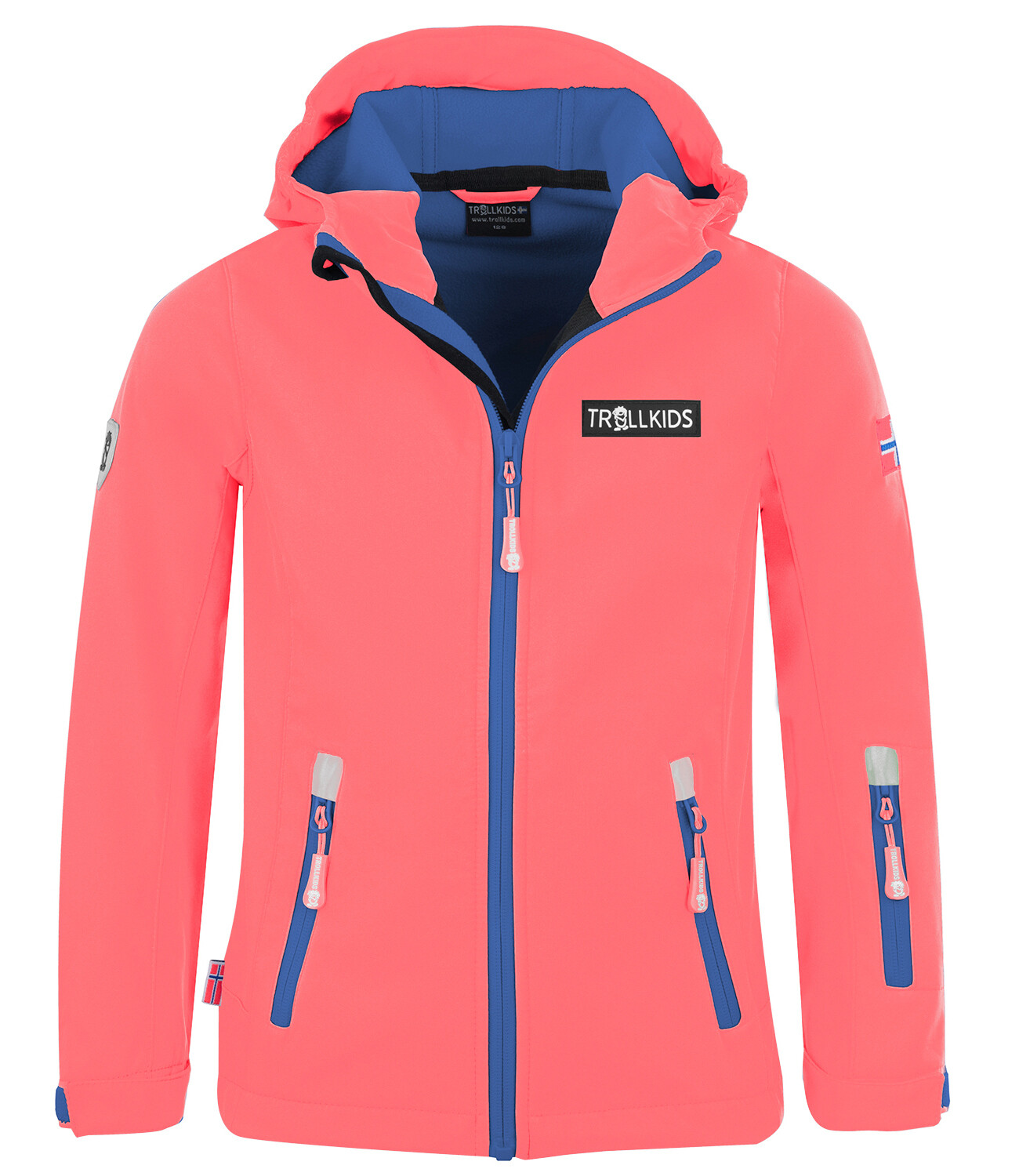 

Куртка софтшелл Trollkids Softshell Jacke Oslofjord, цвет Rosa/Mitternachtsblau