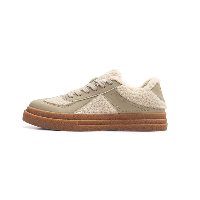 

Кроссовки Jifffly Skateboarding Shoes Unisex Low-top Khaki, хаки