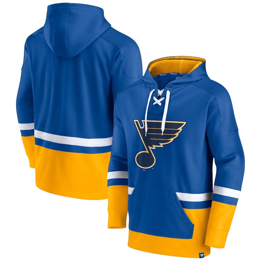 

Пуловер с капюшоном Fanatics Branded St Louis Blues, синий