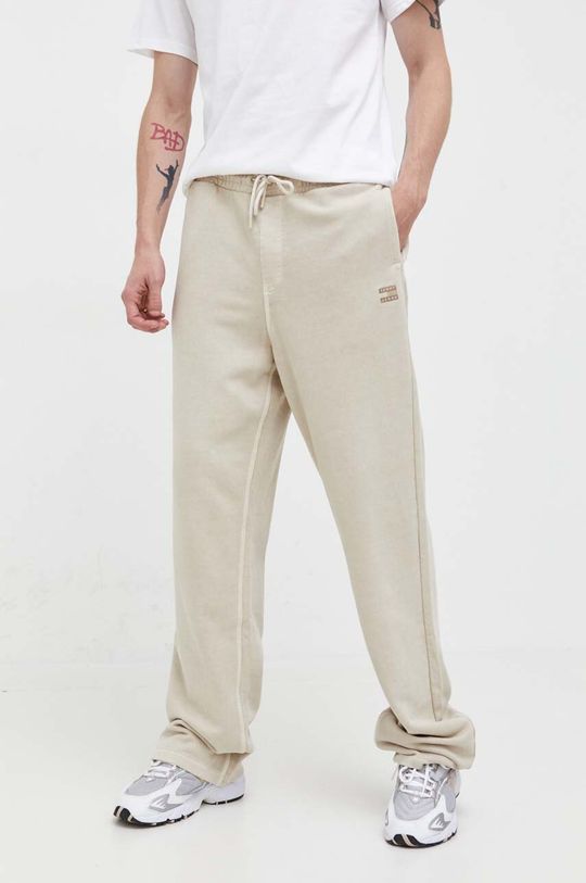 Спортивные брюки из хлопка Tommy Jeans, бежевый