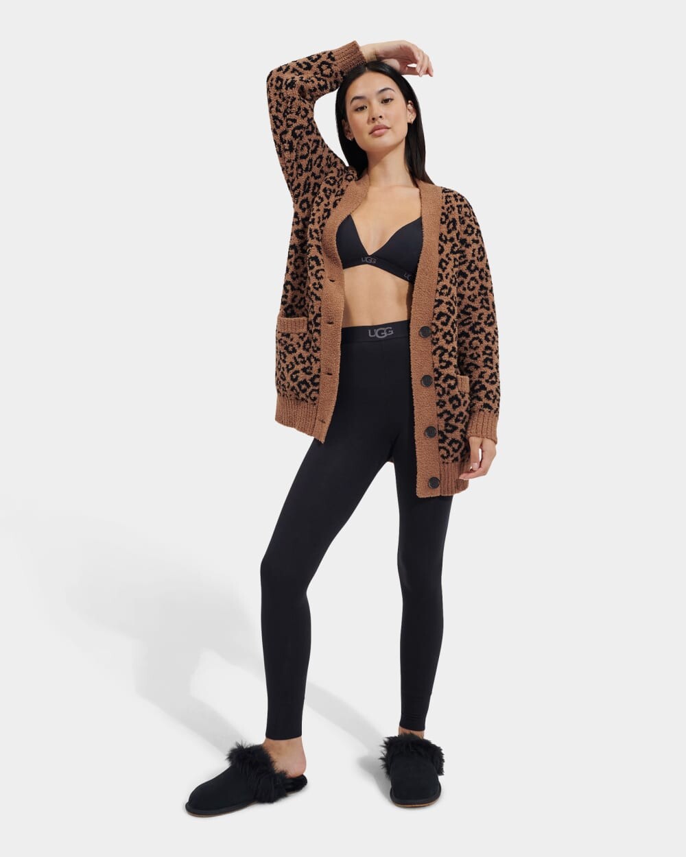 

Свитер Joselyn Cardigan II Jacquard UGG, коричневый