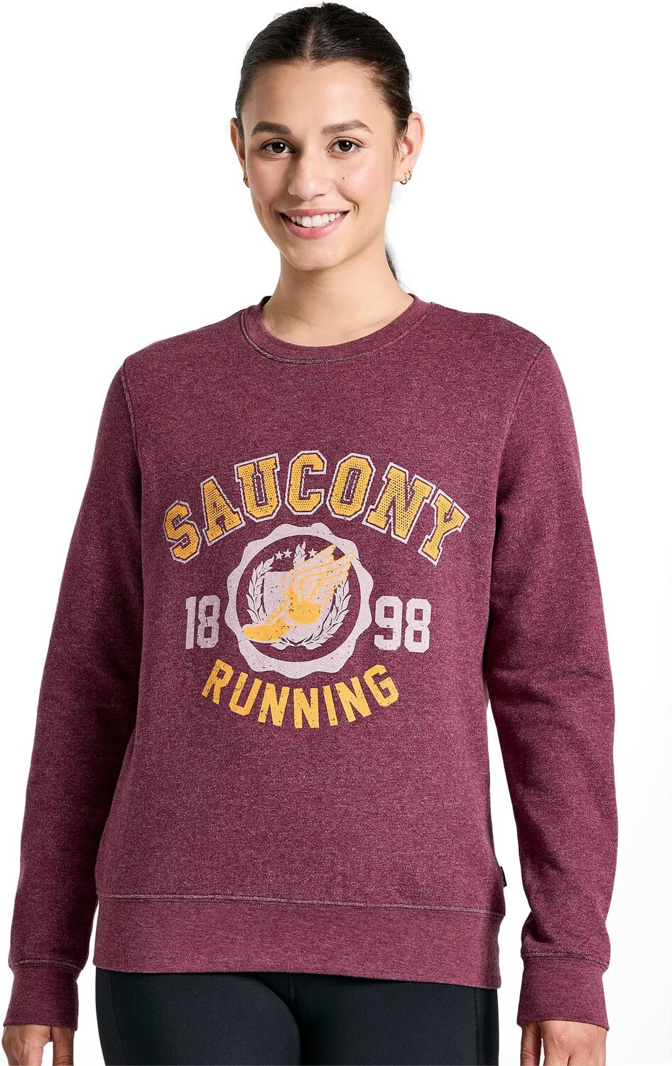 

Толстовка Rested Crew Saucony, цвет Stone Heather