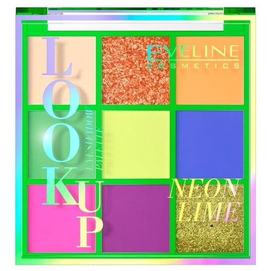 Палетка из 9 теней для век Neon Lime, 10,8 г Eveline Cosmetics, Look Up