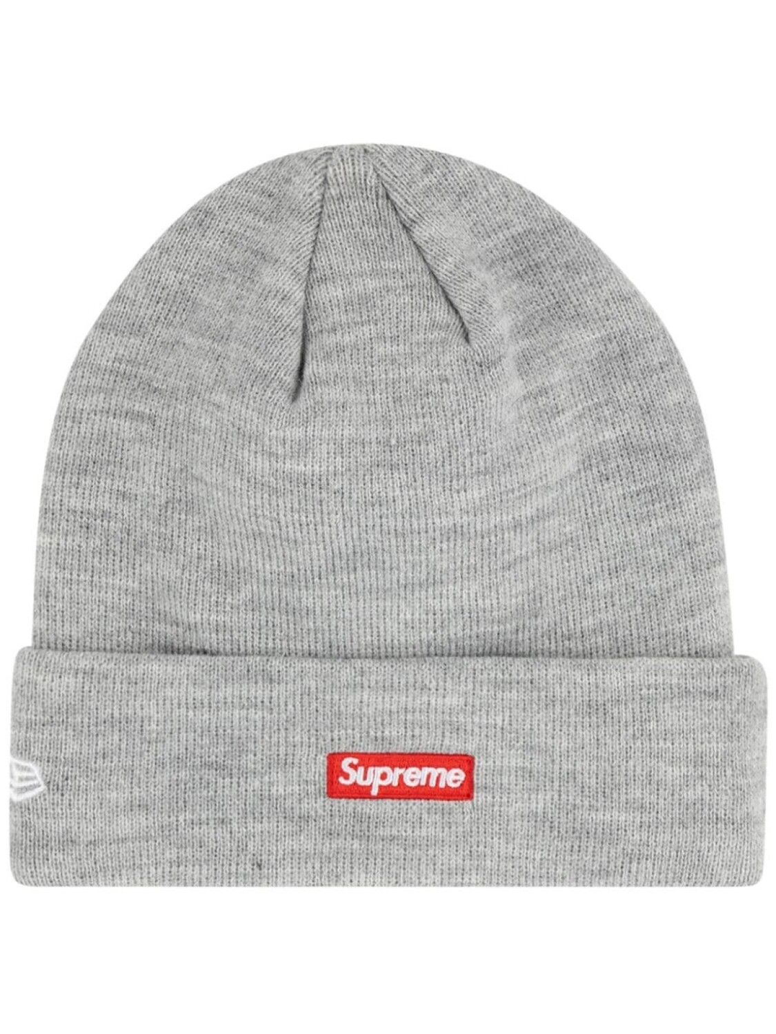 

Supreme шапка бини с логотипом из коллаборации с New Era, серый