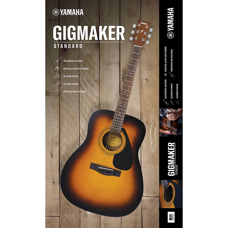 Акустическая гитара Yamaha Gigmaker Standard F325 Acoustic Guitar Package - Tobacco Sunburst акустическая гитара yamaha f1hc acoustic guitar package