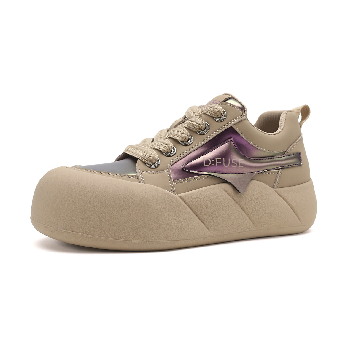 

Кроссовки D:FUSE SCANDINAVIA Skateboarding Shoes Women's Low-top Apricot/purple, фиолетовый