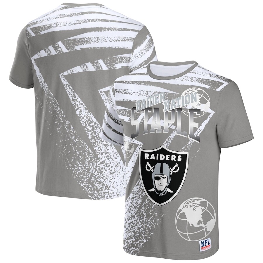 

Футболка с коротким рукавом Staple Las Vegas Raiders, серый