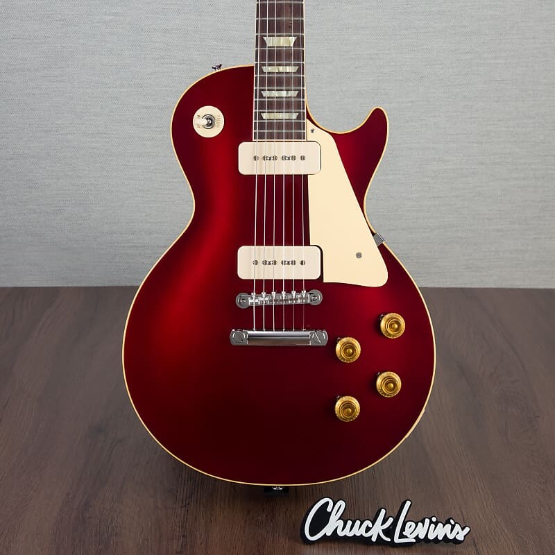 

Электрогитара Gibson Custom Shop 1956 Les Paul Standard Electric Guitar - Gloss Candy Red - #63103