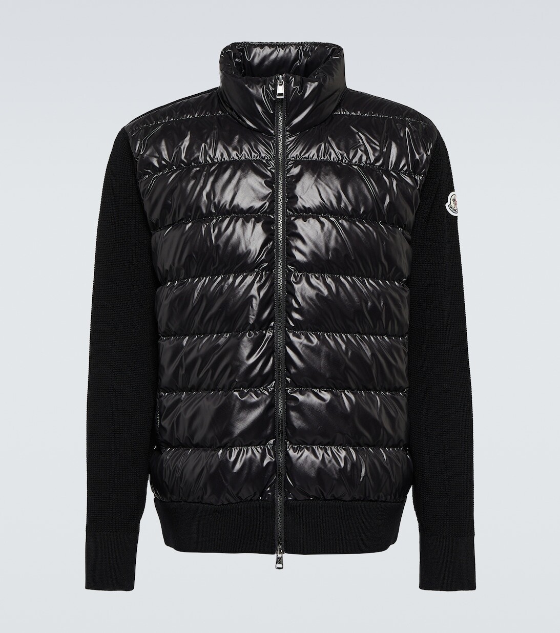 

Куртка из шерсти со вставками из пуха Moncler, черный