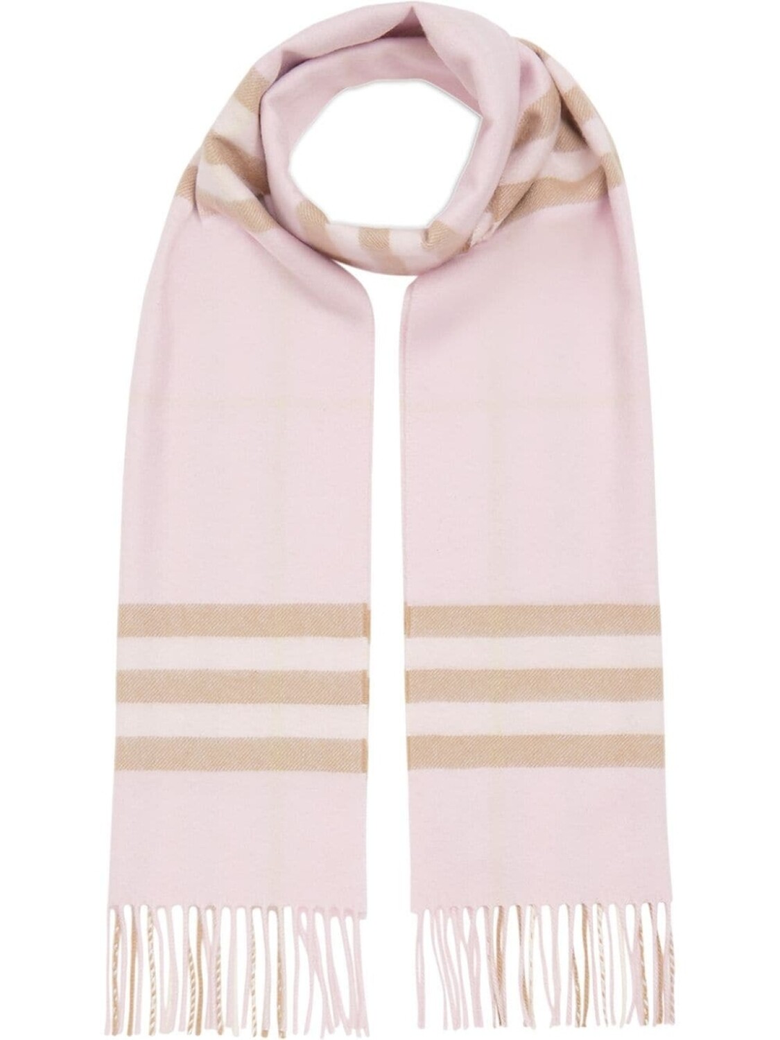 

Burberry классический клетчатый шарф, розовый