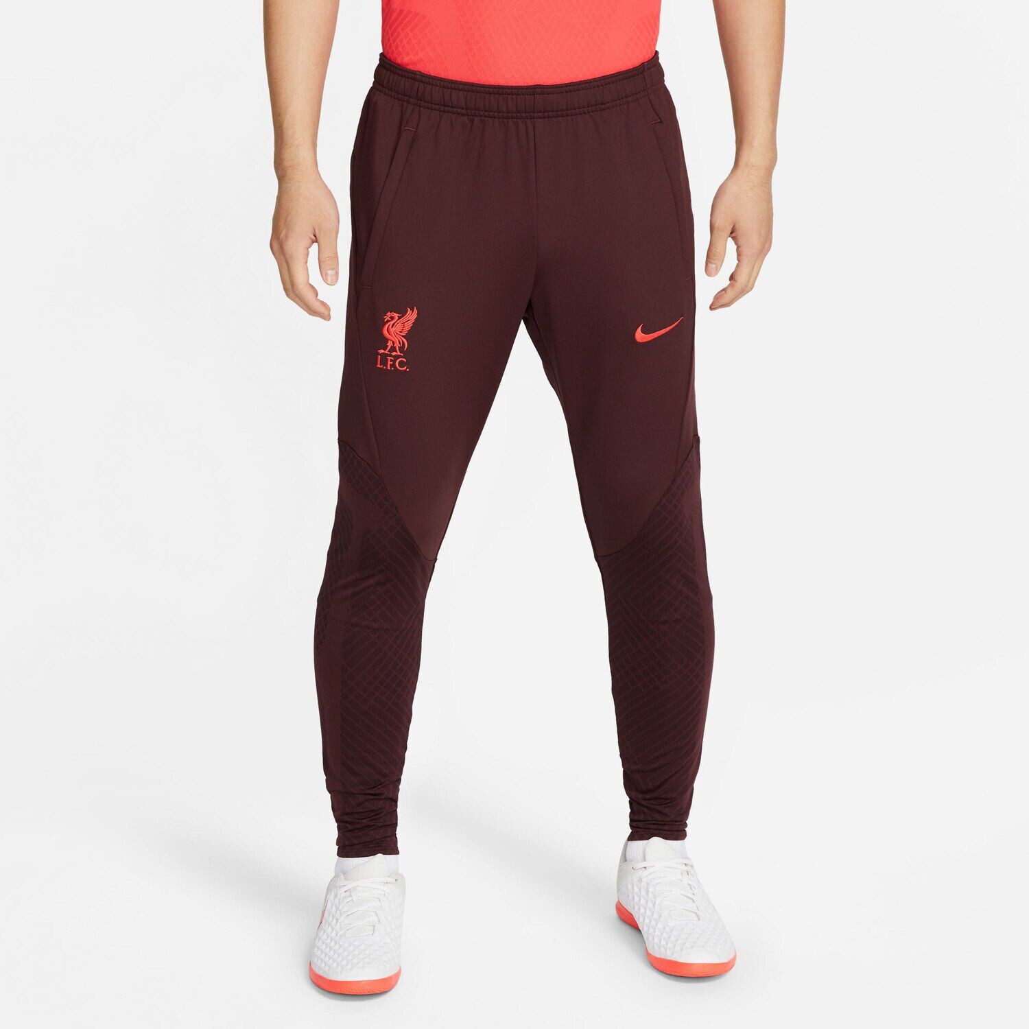 

Мужские бордовые брюки Liverpool Strike Performance Nike, Красный