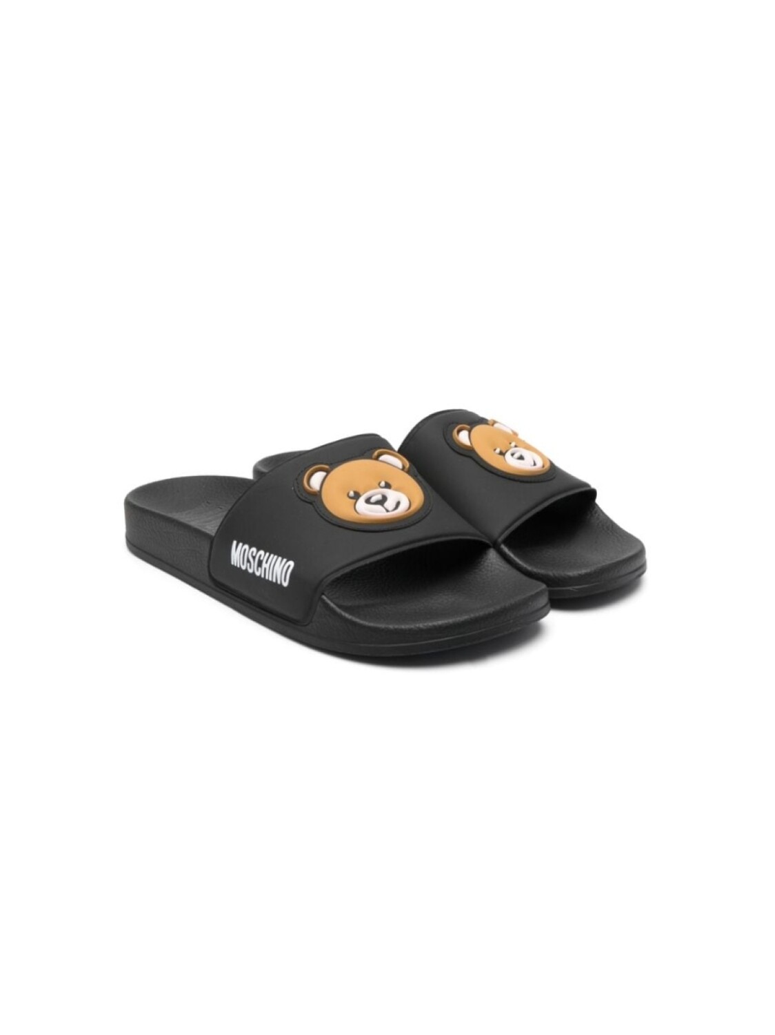 

Moschino Kids шлепанцы Teddy Bear, черный