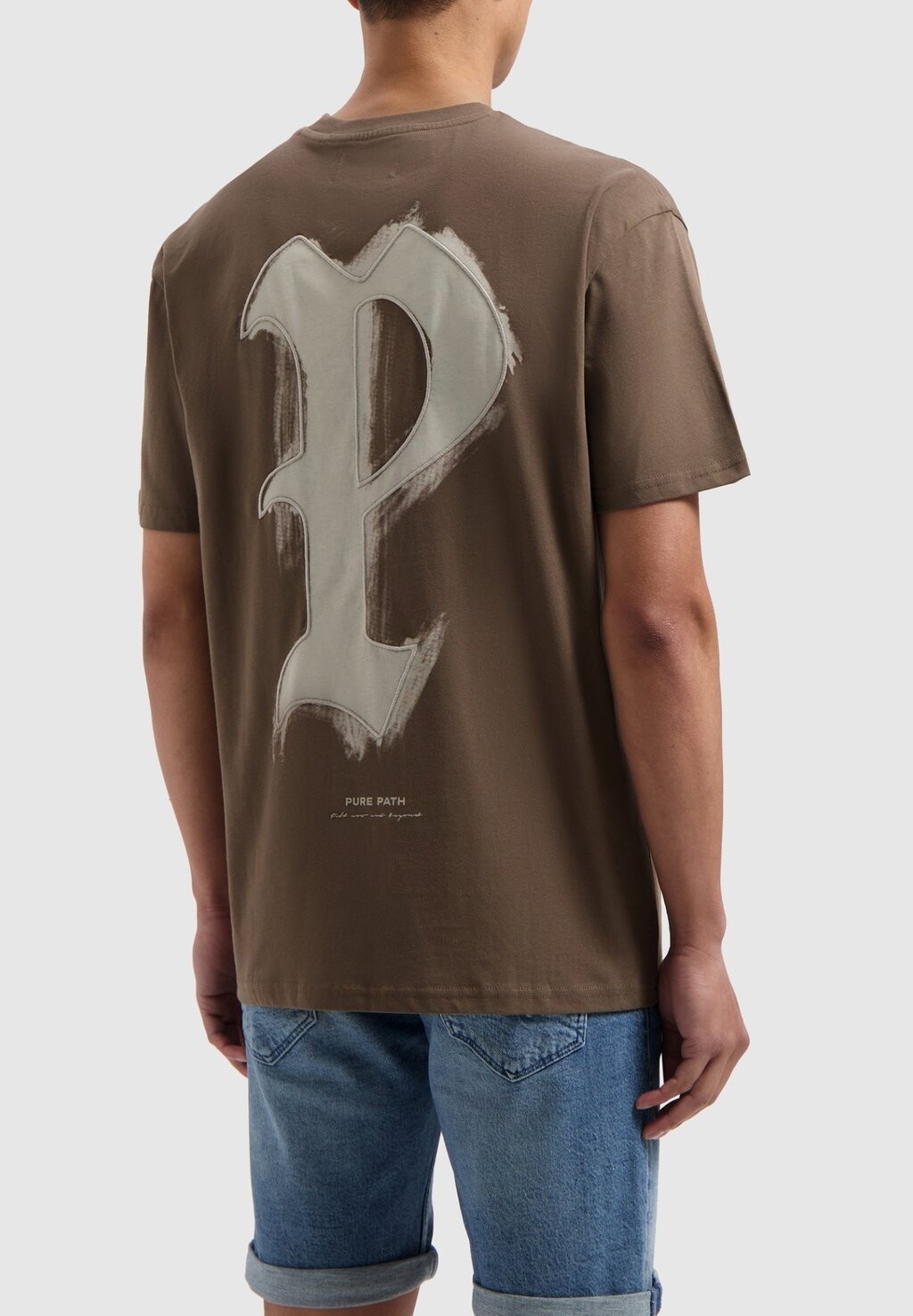 

Футболка с принтом CREWNECK Pure Path, цвет brown