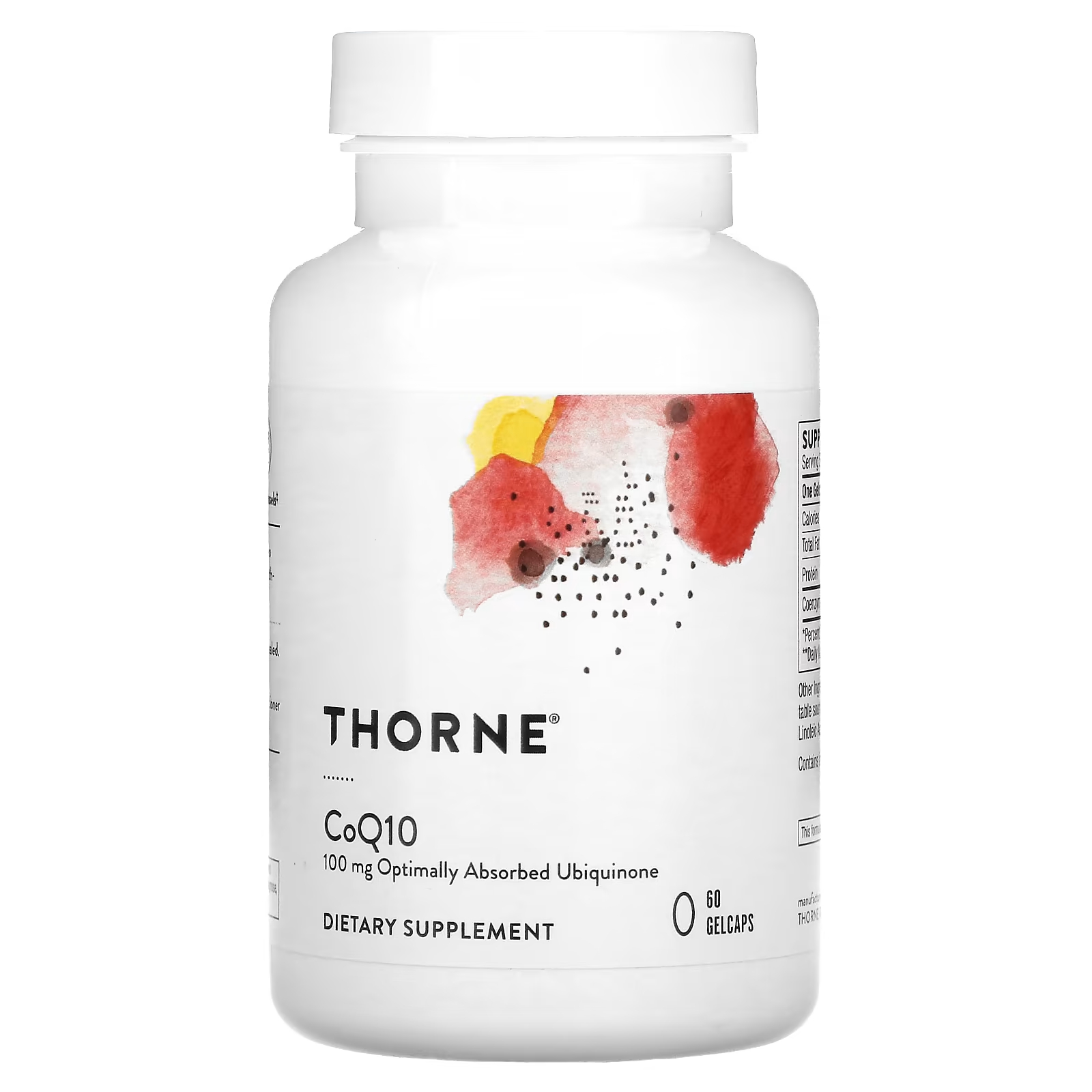 Пищевая добавка Thorne CoQ10 100 мг, 60 желатиновых капсул