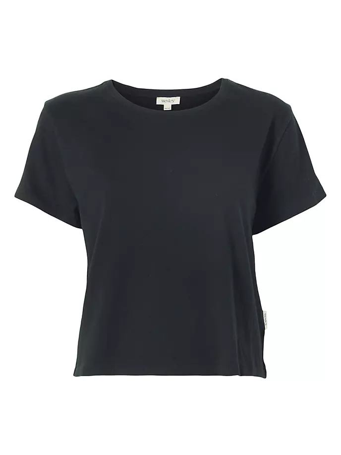 

Укороченная хлопковая футболка Weekend Wesley Bowery Boxy Bandier, черный