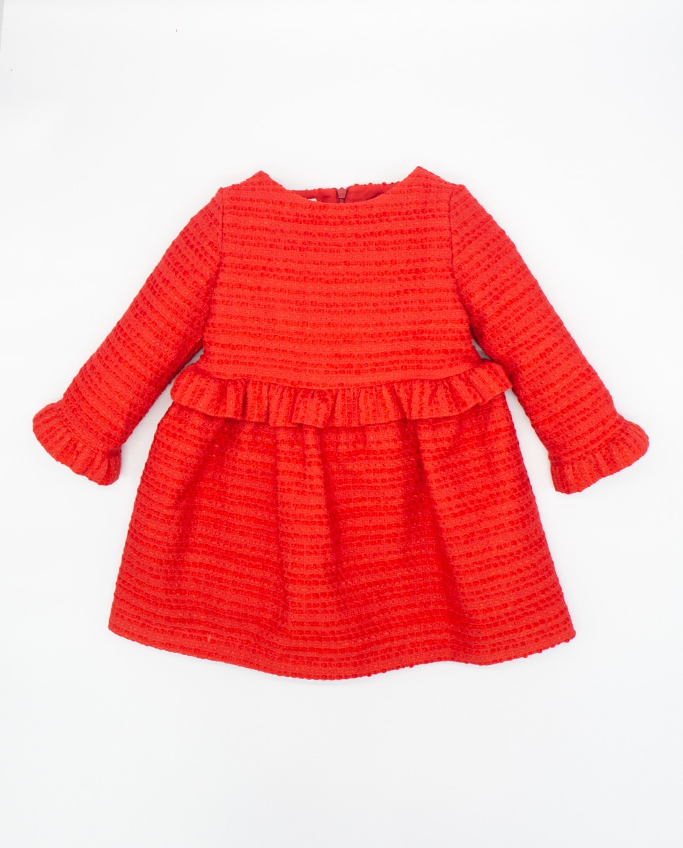 цена Платье для девочки красного цвета с рюшами Fina Ejerique, красный