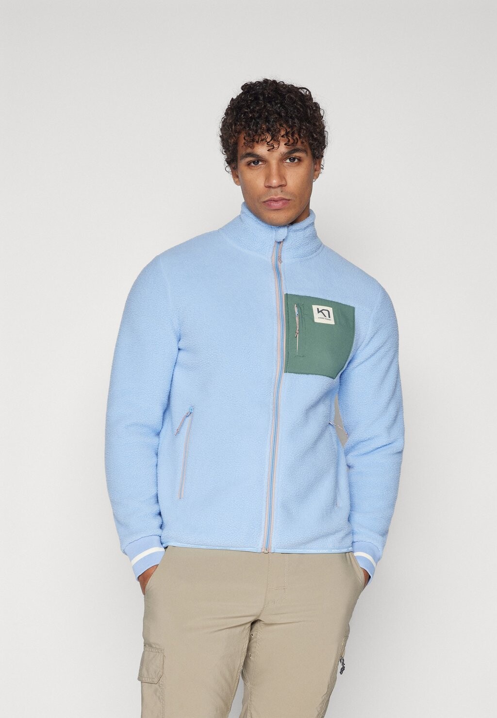 

Флисовая куртка ROTHE MIDLAYER Kari Traa, цвет pastel light blue