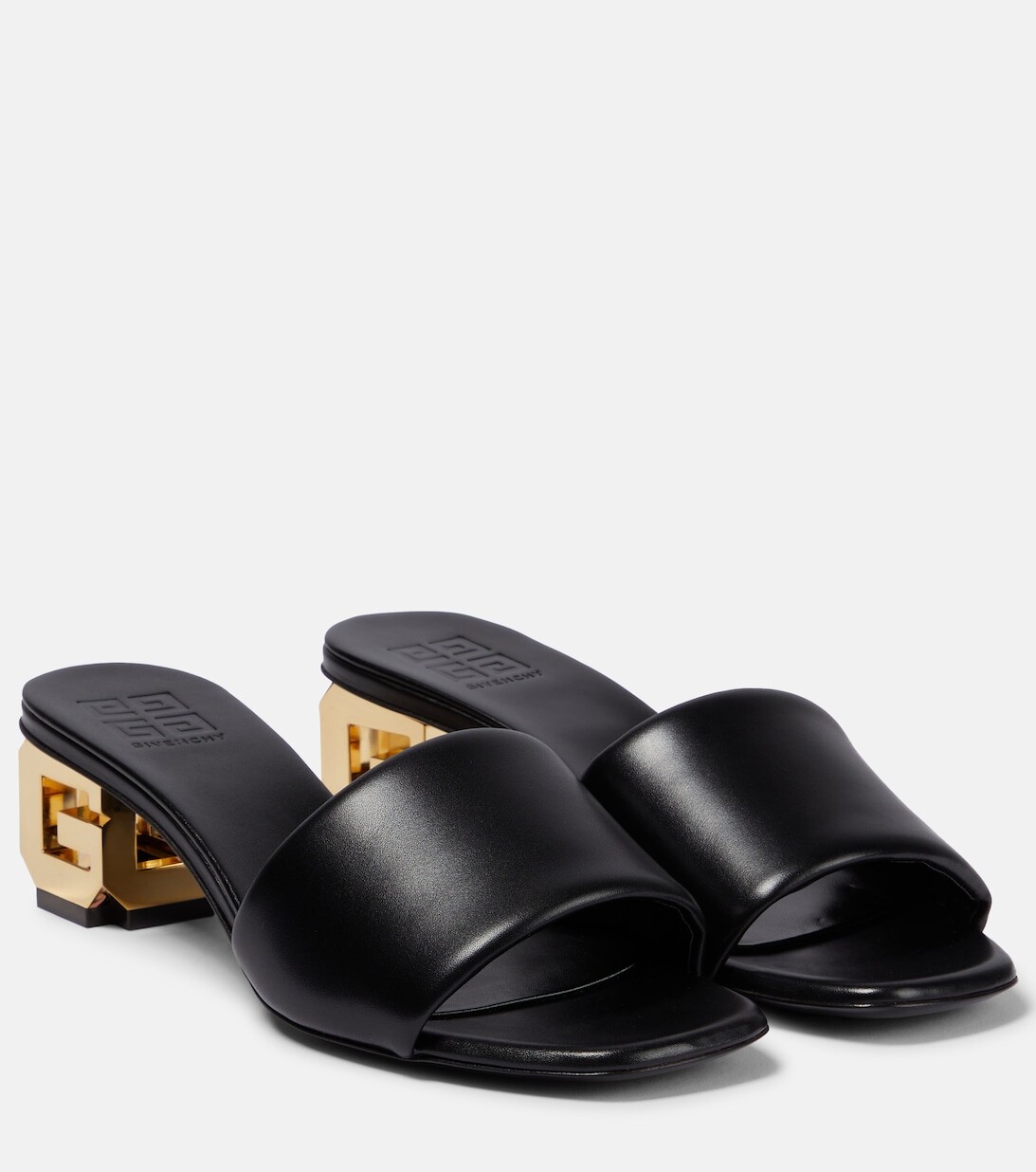 

Кожаные мюли G Cube Givenchy, черный