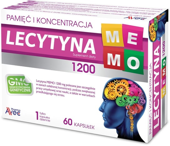 MEMO лецитин 1200 мг, пищевая добавка, 60 капсул Avec Pharma