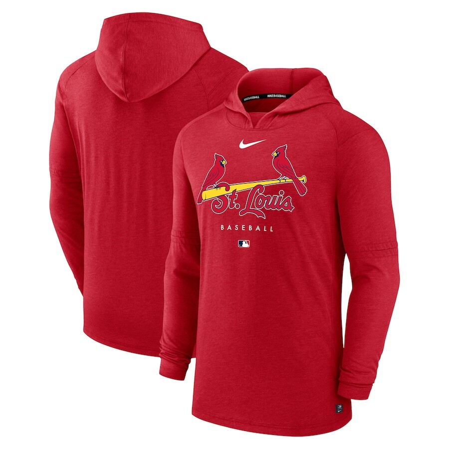 

Пуловер с капюшоном Nike St Louis Cardinals, красный