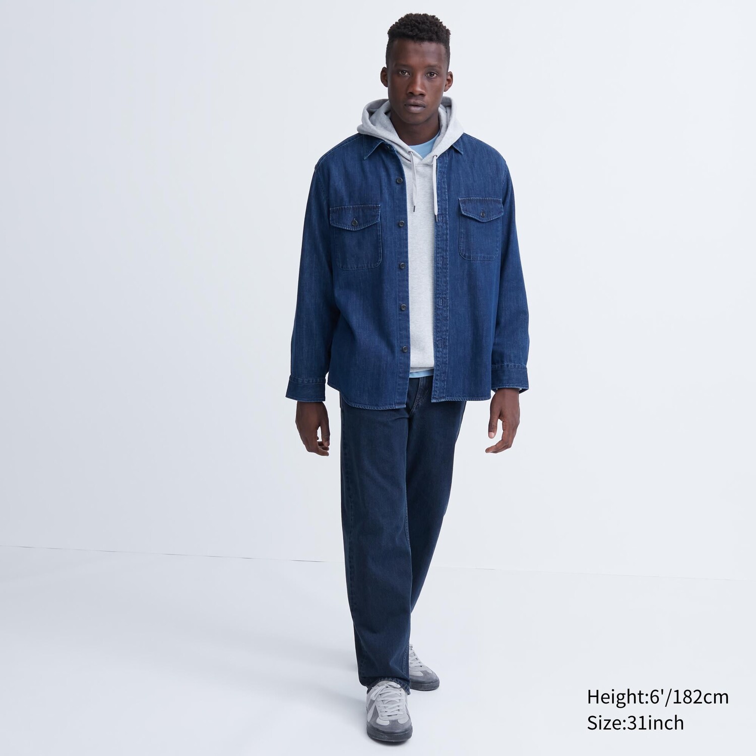 

Широкие джинсы Uniqlo, синий