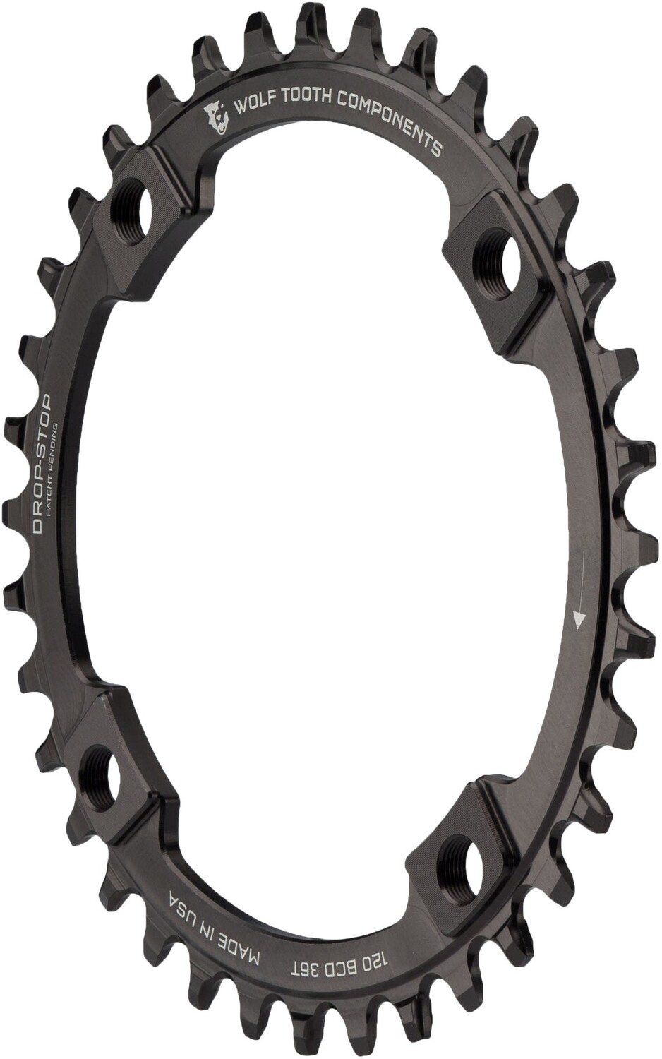 

Звездочка 120 BCD Wolf Tooth Components, черный
