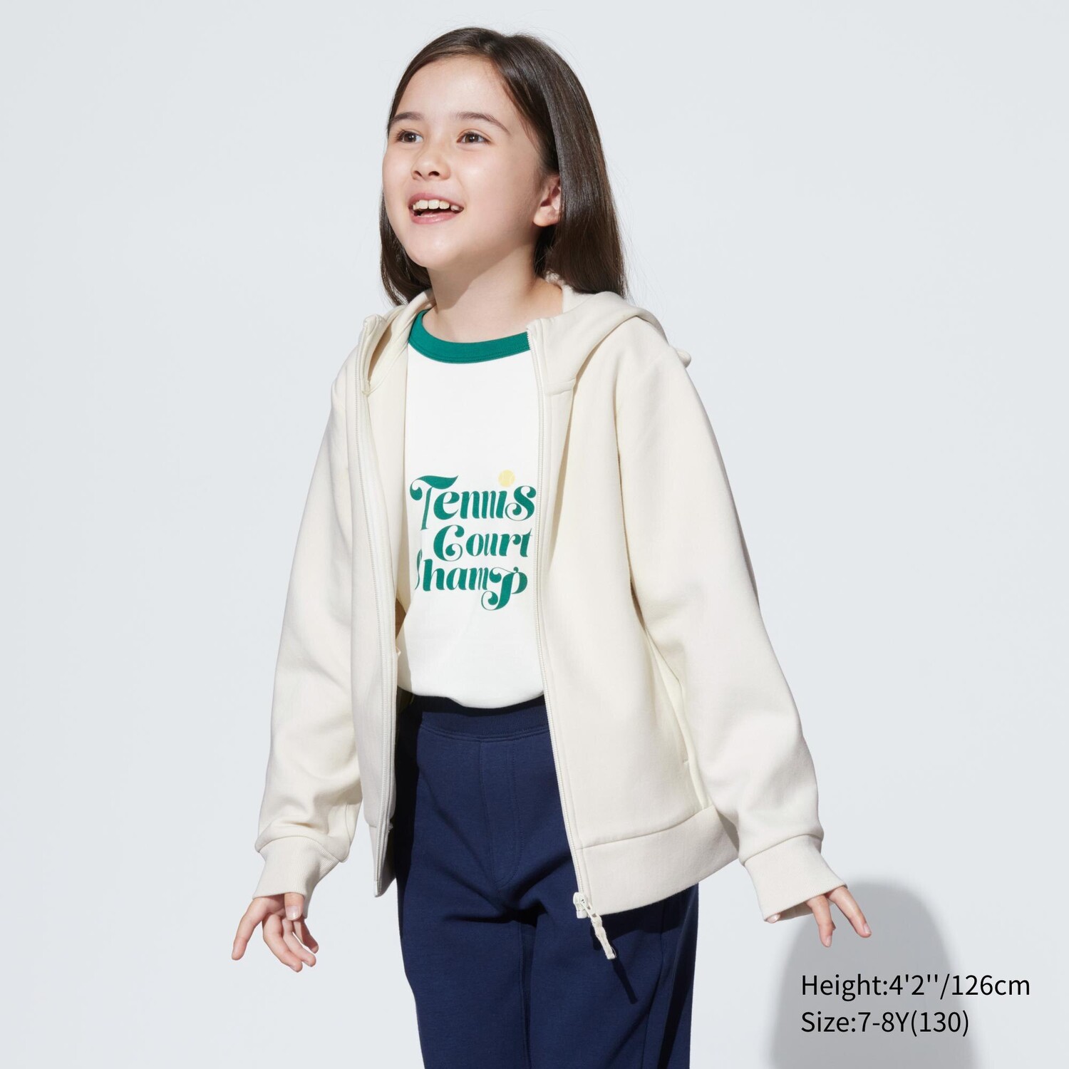 

Толстовка UNIQLO ультраэластичная с капюшоном, белый