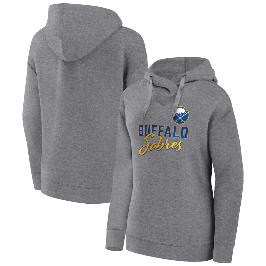 

Пуловер с капюшоном Fanatics Branded Buffalo Sabres, серый