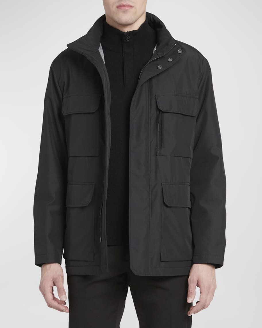 

Мужская полевая куртка с запасным капюшоном ZEGNA, Серый