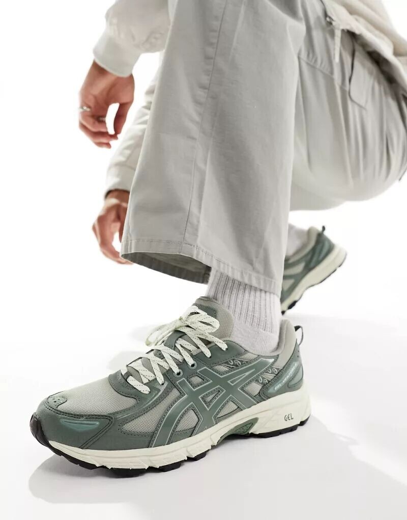

Кроссовки Asics Gel-Venture 6 серого и зеленого цвета плюща