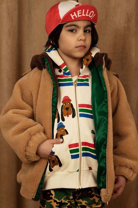 Куртка для мальчика Mini Rodini, бежевый фотографии