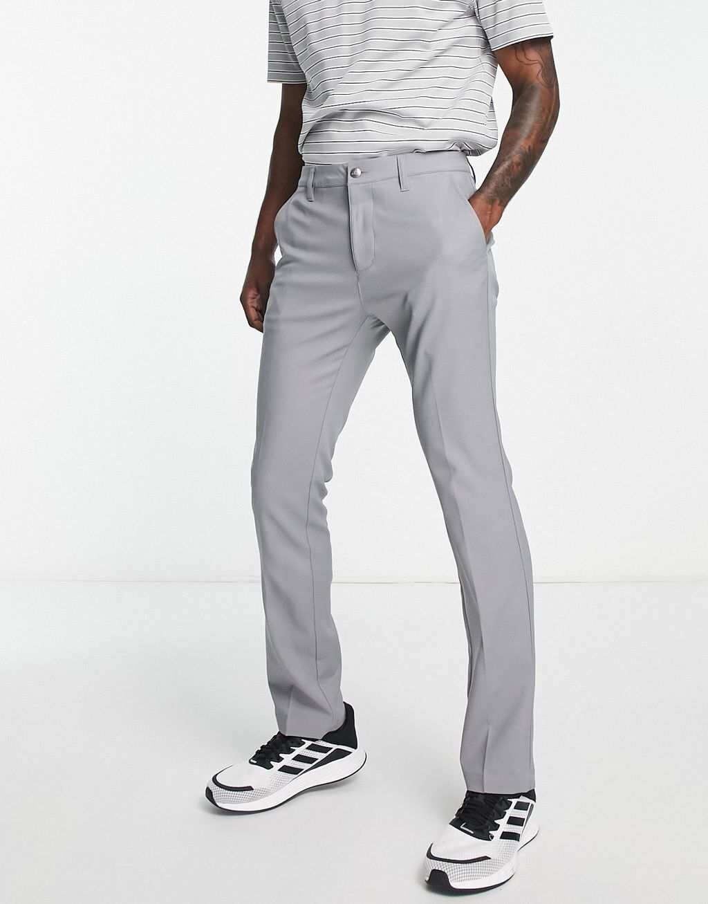 

Серые зауженные брюки adidas Golf Ultimate 365