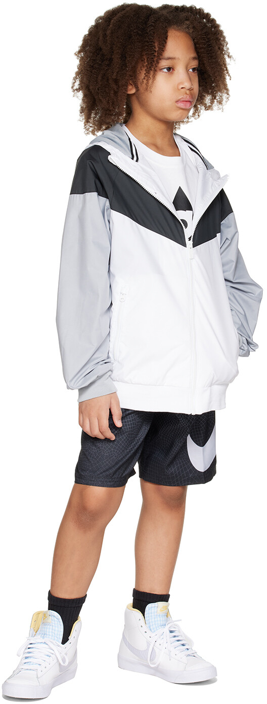 

Бело-фиолетовые кроссовки Nike Kids Blazer Mid 77 Big Kids