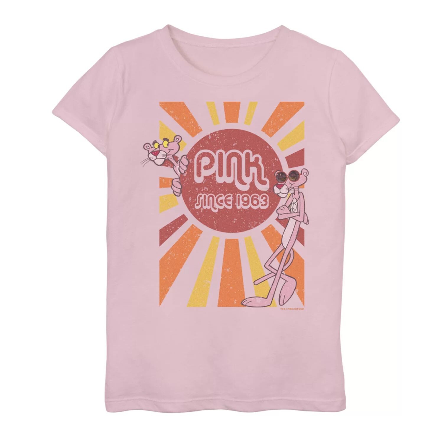 

Футболка Pink Panther Pink с 1963 года для девочек 4–16 лет Licensed Character